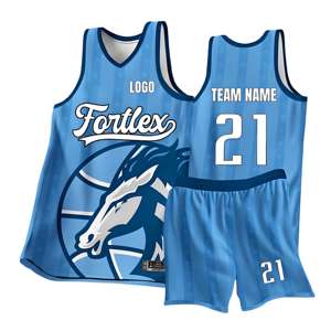 Maillots de basket-ball vierges sublimés en gros, personnalisables pour l'entraînement d'équipe, respirants, séchage rapide, 100% polyester, ensembles uniformes - Product Image 4