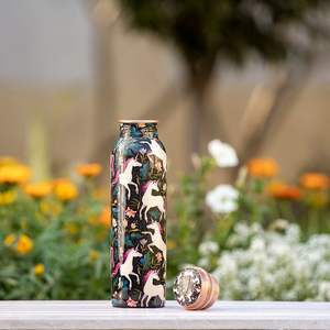 <b>Bulk</b> 1000ml Pure Copper <b>Water</b> <b>Bottle</b> with Airtight Leak Proof Cap | Customizable Logo Hand-Hammered Copper <b>Bottle</b> Copper <b>Bottle</b> - Product Image 4