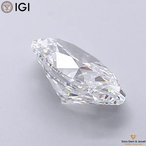 SPARKLE 1.50 CT. Oval Shape D Color VS1 Clarity 9.16 MM IGI Certificate Lab Grown CVD <b>Diamond</b> For Luxury Jewelry - Product Image 5