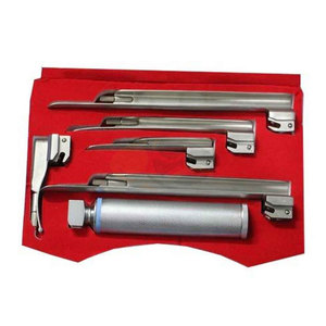 Ensemble laryngoscope de diagnostic JACKBILLY 5 lames Macintosh en acier inoxydable certifié MOL manuel 1 poignée de batterie de haute qualité ENT - Product Image 3