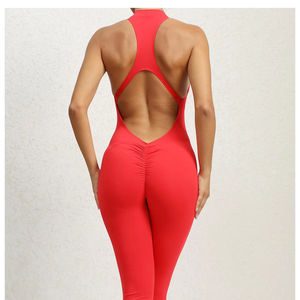 Body Deportivo de Secado Rápido para Mujer con Cierre Frontal y Espalda Descubierta, 78% Nailon, 22% Elastano, Mono Deportivo - Product Image 1