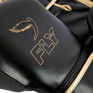 Gants de boxe professionnels à la mouche 100% cuir original avec logo personnalisé gants d'entraînement de sparring Muay à lacets - Product Image 4