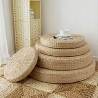 Poufs en jacinthe d'eau compressée, tabourets, prix le plus bas, poufs tissés à la main, tabourets ottoman