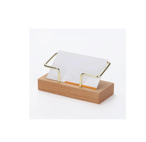 Porte-cartes en bois et support de table porte-menu porte-boissons avec brillant poli à la main - Product Image 1