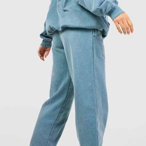 Light <b>Weight</b> Cotton Tracksuit for <b>Ladies</b> Casual Wear Oversized Streetwear Drop Shoulder Acid Wash Tracksuit - Product Image 5