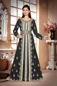 Kaftan islámico marroquí moderno para mujer Vestido de playa largo hasta el suelo con mangas largas transpirables ODM Supply - Product Image 2