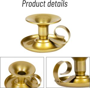 Modern Home Decorative Metal Brass Candle Holders and Candle Jars for Wedding Dinnerware <b>Table</b> Decor Candle Pot - Product Image 3