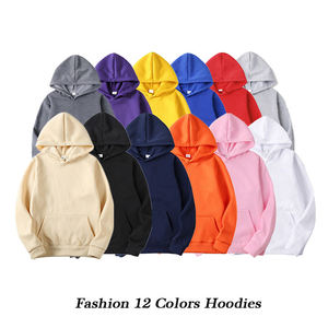 Sudadera con Capucha Extra Grande Personalizada con Color y Logotipo, Sudadera con Capucha de Color Sólido para Hombre, Tejida e Impresa - Product Image 2