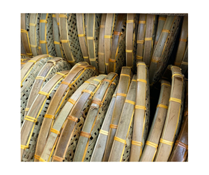 Panier de vannage en bambou du Vietnam de taille multiple Plateau de bol de riz tissé à la main pour la décoration de la cuisine et des repas - Product Image 1