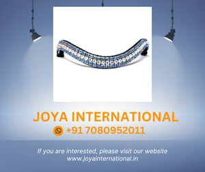 Rainbow Blue Horse Browband redonda Crystal Leather Horse Browband con logotipo personalizado fabricado por Producer - Product Image 2