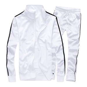 Vente en gros d'usine de vêtements de sport coupe-vent 100% en polyester pour hommes, survêtement 2 pièces, ensembles de fitness, sport de haute qualité - Product Image 4