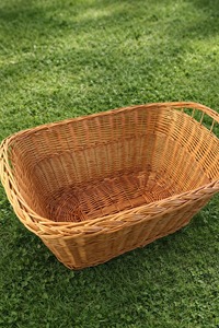 <b>Wicker</b> <b>laundry</b> <b>basket</b> with handles natural Handmade Storage <b>Baskets</b> Natural Rattan Modern Multifunction Made in Viet Nam - Product Image 4