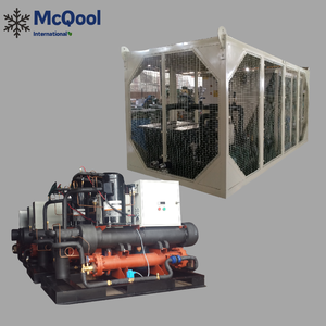 เครื่องทำความเย็นแบบสกรูอุตสาหกรรมประหยัดพลังงาน ระบายความร้อนด้วยน้ำ พร้อมคอมเพรสเซอร์แบบปิดผนึก ราคาหอทำความเย็นสำหรับใช้งานเชิงพาณิชย์ - Product Image 4