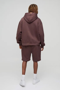 Sweat-shirt surdimensionné pour homme hiver 2025 avec broderie et impression, coton lourd de qualité, impression de logo personnalisée OEM - Product Image 2