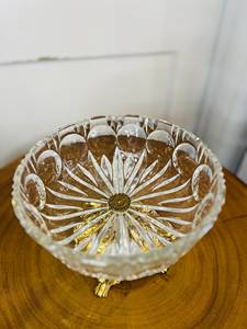 Compre Tazones de Vidrio Pulido KRAFT WORLD con Base de Metal, Baño de Oro, Ecológicos, Duraderos, Modernos, de Estilo Lujoso, Decoración de Mesa - Product Image 3