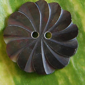 Botones de Concha Natural Ecológicos con Tacto Real, Tallados con Técnica Pulida, Motivo Floral, Joyería de Concha - Product Image 1