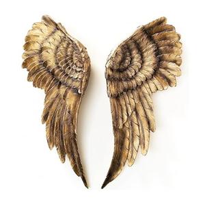 Antiguo hecho a mano nuevo diseño hermoso decorativo aluminio dorado alas de Ángel dorado pared arte decoración de pared colgante de pared - Product Image 1