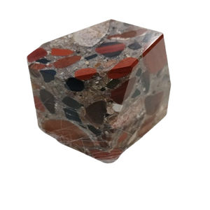 Piedra preciosa de cristal Natural de gran calidad, conglomerado de jaspe rojo, ágata de forma libre, hermosa forma de piedra de Palma tallada en estilo amor - Product Image 4