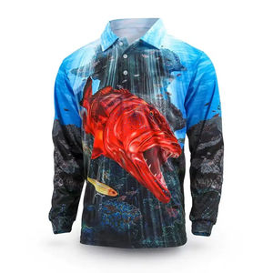 Polo de pêche à manches courtes personnalisé, séchage rapide, respirant, sublimation pour hommes, protection UV, couleurs personnalisées, tailles personnalisées - Product Image 5