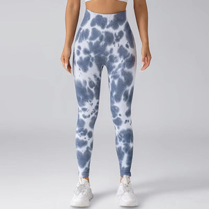 2025 Logo personnalisé et couleur sans couture pantalons de Yoga taille haute entraînement bout à bout Fitness Sport femmes Leggings - Product Image 6