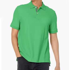 Polo sencillo de hombre con logotipo personalizado informal liso de alta calidad al por mayor - Product Image 4