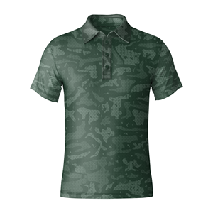 ODM Golf de luxe pour hommes pour polos Logo personnalisé Polos de golf respirants en polyester spandex de haute qualité - Product Image 1