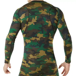 Chemises de sport de Compression, surf à manches longues, Logo personnalisé BJJ, protection contre les éruptions cutanées MMA, protection contre les éruptions cutanées pour hommes - Product Image 2