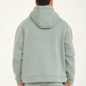 <b>Men's</b> Casual Sportswear <b>Set</b> Solid Long Sleeve Polyester Cotton Fleece Breathable Eco-Friendly Waterproof Winter - Product Image 4