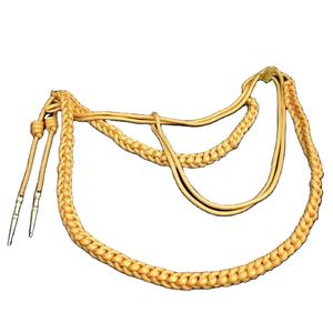 Aiguillette de luxe personnalisée en fil de métal, très demandée, avec épingle de sûreté pour uniformes de cérémonie et équipement de défense personnelle - Product Image 2