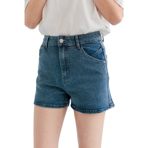 กางเกงขาสั้นผ้ายีนส์เอวกลางสำหรับผู้หญิง, กางเกงขาสั้นฤดูร้อน - Product Image 6