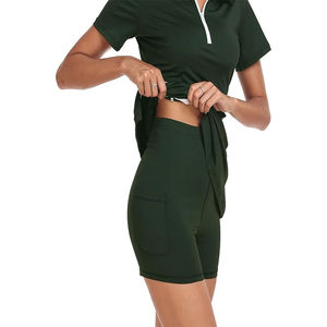 Tenue de tennis pour femmes de haute qualité, dernier design, tissu respirant et anti-humidité, logo frontal, couleurs/tailles personnalisables - Product Image 5