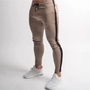 Pantalones de chándal ajustados para hombre, pantalones deportivos informales con cintura con cordón, bolsillos laterales, pierna cónica, ropa deportiva con logotipo personalizado - Product Image 6