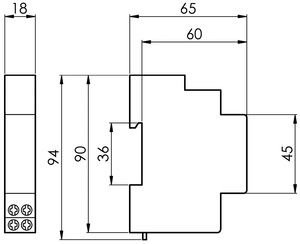 Timer analogico 24 ore. 1 modulo (Solera R24) - Product Image 2