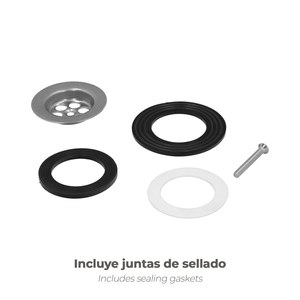 Sifone per Vasca da Bagno con Troppopieno e Uscita Regolabile 1 1/2 - Product Image 4