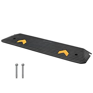 <span class=keywords><strong>Rampe</strong></span> de seuil en caoutchouc améliorée, hauteur de 1 po (25,4 mm), surface texturée antidérapante, pour surfaces en béton, capacité de charge de 33069 lb - Product Image 1