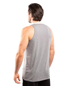 Débardeur pour homme en coton et polyester, sans manches, t-shirt de sport, veste de fitness respirante, décontractée, fournisseur OEM - Product Image 5