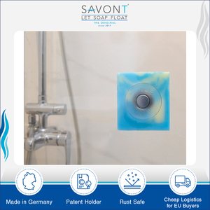 Jabonera magnética montada en la pared, sistema de jabón flotante de inventor alemán original con capacidad de carga de 200g - Product Image 3