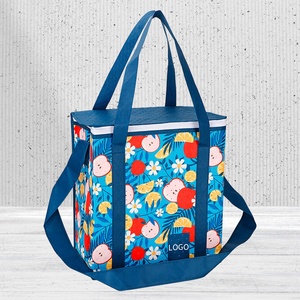 Bolsa de almuerzo impermeable de moda OEM/ODM con logotipo personalizado, aislamiento térmico, para picnic y entrega de alimentos. - Product Image 4