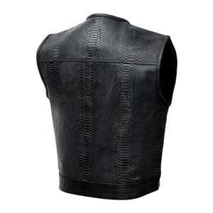 เสื้อกั๊กมอเตอร์ไซค์ขายส่งปี 2026 เสื้อกั๊กหนังวัวแท้เกรด A สำหรับผู้ชาย เสื้อกั๊กหนังสำหรับขี่มอเตอร์ไซค์ - Product Image 3