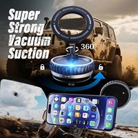 360 rotatif vide magnétique aspiration support de téléphone mains libres extensible magnétique vide support de téléphone pour voiture Gym miroir douche