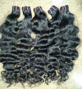 Cheveux vierges ondulés indiens Remy Cheveux humains bruts - Product Image 3