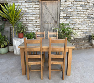 French Country Antique Wood Rustic Dining <b>Table</b> Solid Wooden <b>Vintage</b> Farm <b>Table</b> for Farmhouse Hotel or Outdoor Use Vietnam - Product Image 4