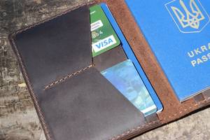 Wholesale Handmade Genuine <b>Leather</b> Anti-Theft Long Open <b>Passport</b> <b>Cover</b> & Holder Travel Accessories PTH-0033 - Product Image 4