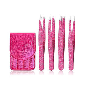 Pinzas de cejas inclinadas al por mayor para desplumar, pinzas de depilación con mango cómodo, pinzas de tendencia - Product Image 2