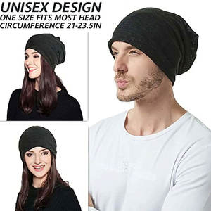 Gorros de Invierno Cálidos, Forro Extra Grueso para Clima Frío, Unisex, Textura Jacquard, Color Sólido, Talla Adulto - Product Image 5