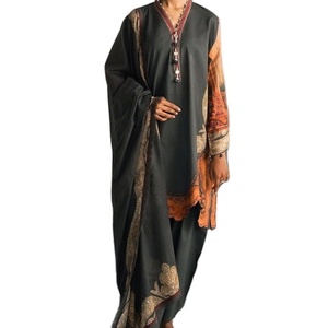 ชุดเสื้อผ้า3ชิ้นสำหรับผู้หญิงชุดเดรสผ้าคอตตอนสำหรับใส่ในชุดเสื้อผ้าสำหรับผู้หญิงชุดเดรสสไตล์ปากีสถาน - Product Image 1