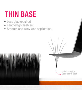 CharmLash doble capa 0,15mm espesor fácil abanico pestañas extensiones de pestañas personalizables con logotipo propio para etiqueta privada - Product Image 3