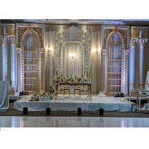 Scène de réception de mariage de conte de fées en FRP, décoration de scène de cérémonie de mariage magique, grande scène de réception de mariage asiatique, scène romaine, États-Unis - Product Image 1