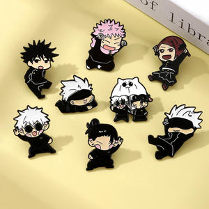 Bros Pin Enamel Anime Jujutsu Kaisen untuk Wanita, Lencana Jeans, Bros untuk Pakaian, Aksesoris Perhiasan, Perhiasan Fashion, Hadiah - Product Image 4