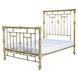 Estructura de Cama de Latón Apta para Hoteles de Lujo, Villas y Dormitorios Residenciales de Alta Gama, Muebles de Diseño Metálico de Calidad - Product Image 3